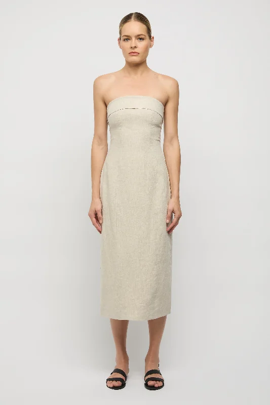 Jill Linen Midi Dress