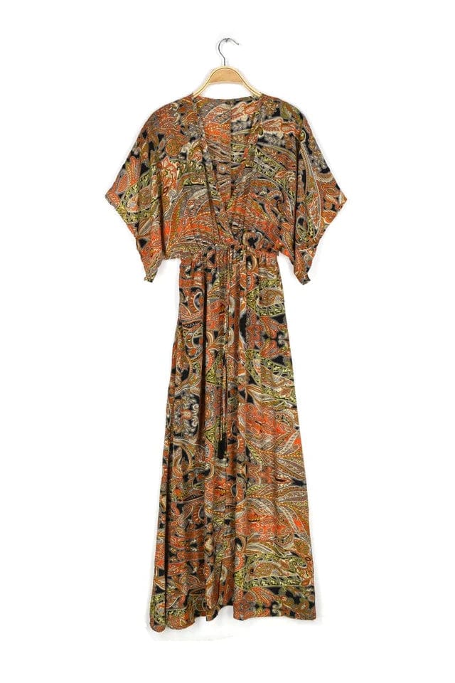 Printed Caftan Midi Dress - Mellow Moon