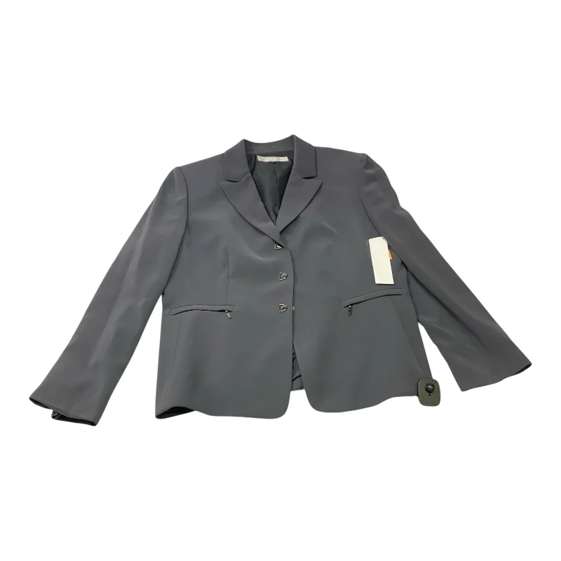 Blazer By Tahari In Grey, Size: Petite   Xl