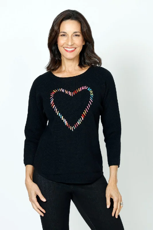 Ten Oh 8 Heart Stitch Sweater